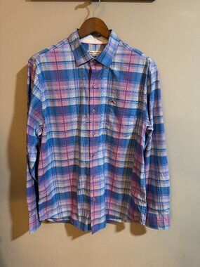 Tommy Bahama - Large Button Down Sarasota Stretch Fit - Pink/Blue
